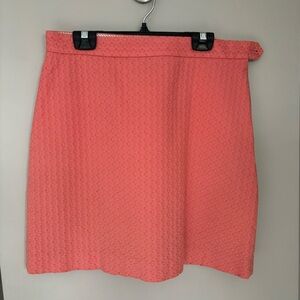Brooks Brothers Apricot Orange Knee-Length Pencil Skirt, Size 8